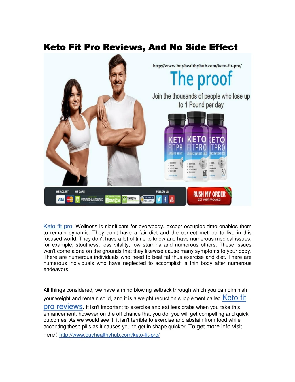 keto fit pro reviews and no side effect keto