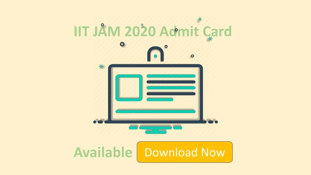 iit jam 2020 admit card