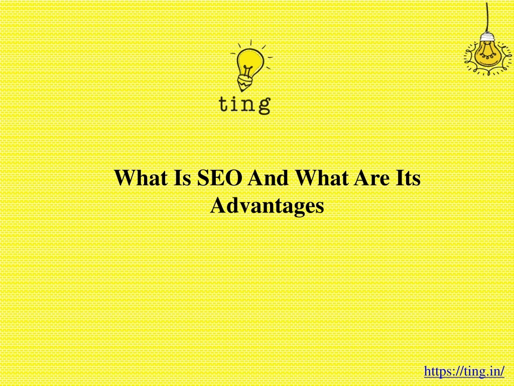 what is seo and what are its advantages