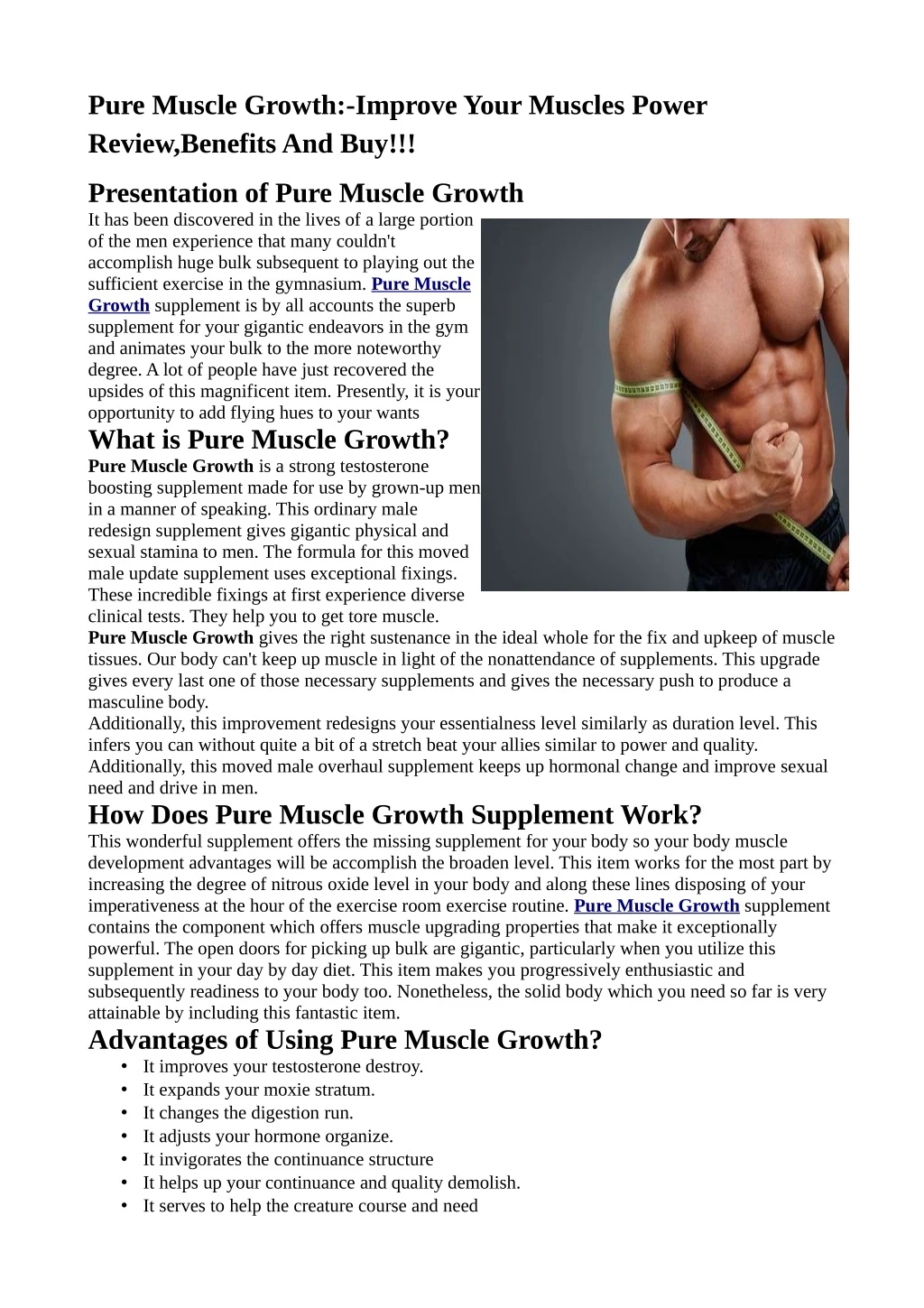 pure muscle growth improve your muscles power