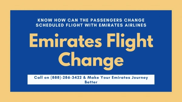 Emirates Change Flight