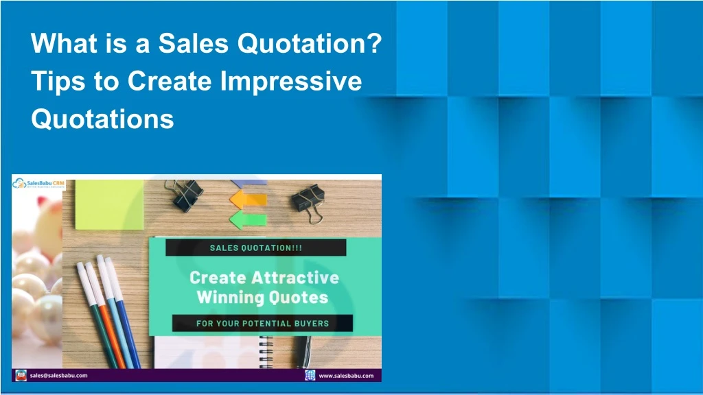 what is a sales quotation tips to create