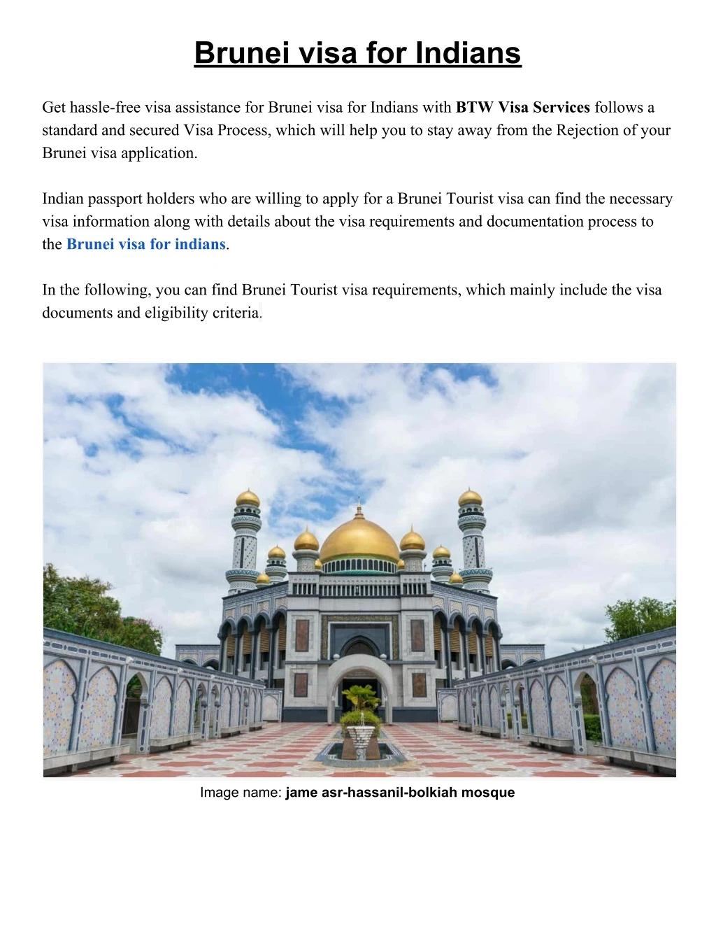 brunei visa for indians