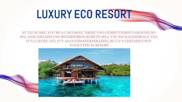 Luxury Eco Resort