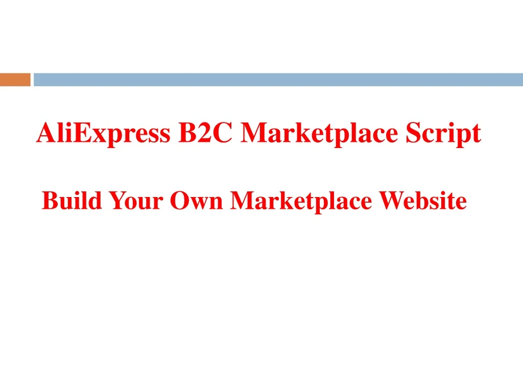 aliexpress b2c marketplace script build your own marketplace website