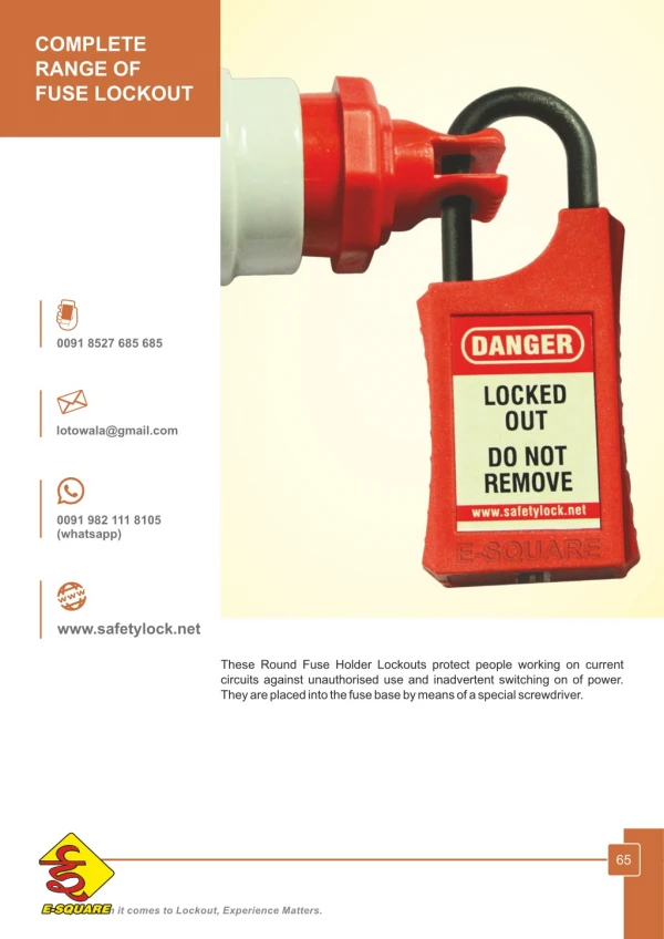 Different Types of Fuse Holder Lockout Devices