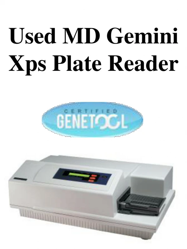 used md gemini xps plate reader