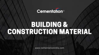 Building & construction material - slide 1