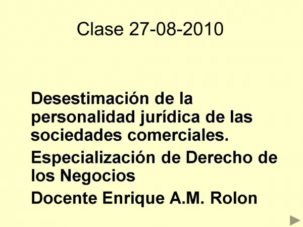 Clase 27-08-2010