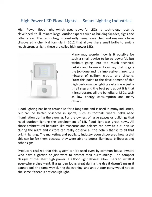 300W LED Slim Floodlight SMD SAMSUNG CHIP | Smart Lighting Industries