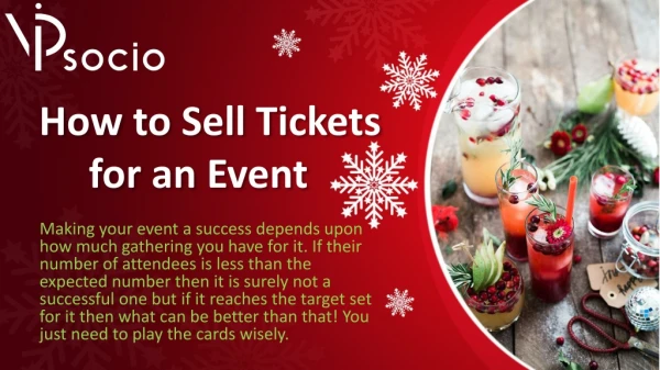 How to Sell Tickets for an Event - VIPSocio