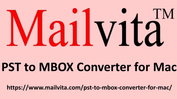 PST to MBOX Converter for Mac