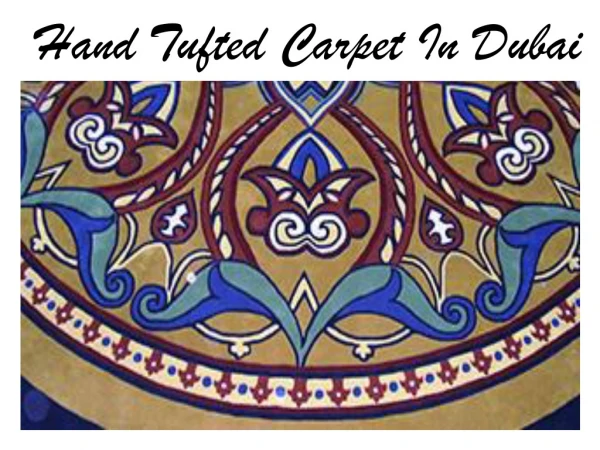 Hand Tufted Carpet In Dubai