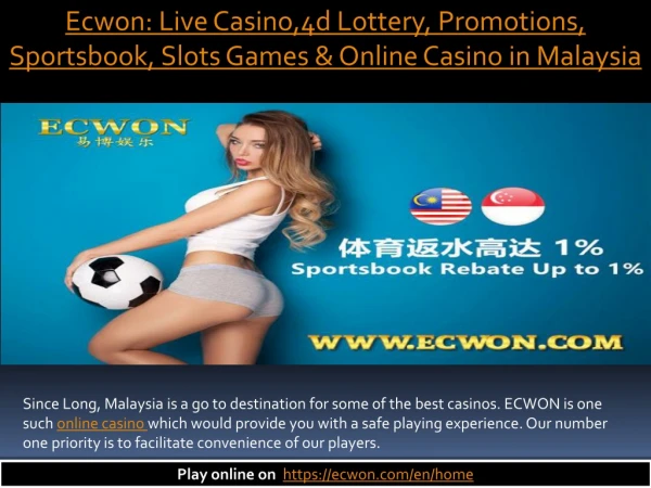Ecwon: Live Casino, 4d Lottery, Promotions, Sportsbook, Slots Games & Online Casino in Malaysia