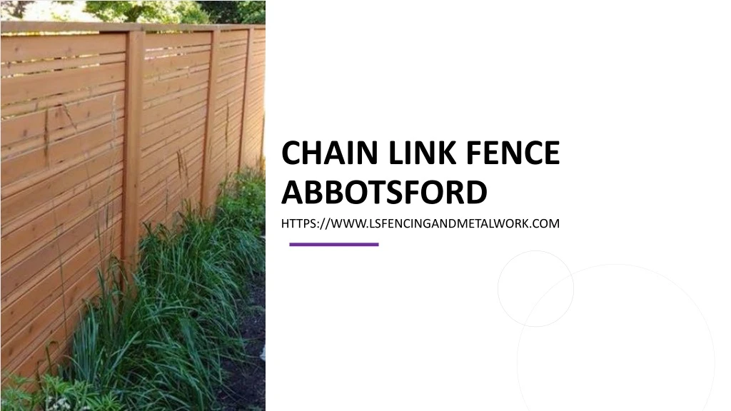 chain link fence abbotsford