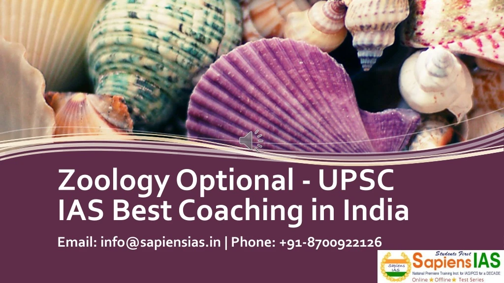 zoology optional upsc ias best coaching in india