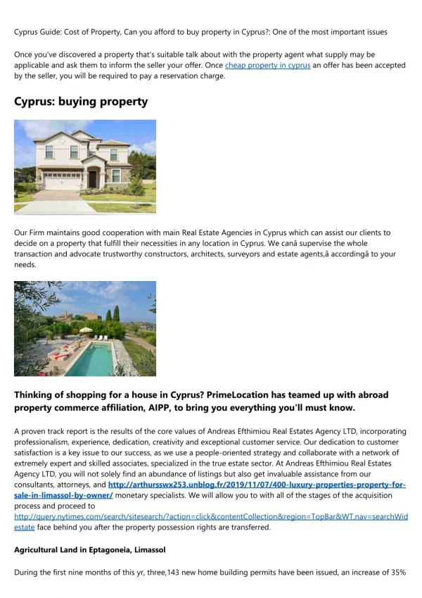 property for sale in Cyprus by owners