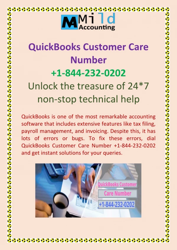 QuickBooks Customer Care Number  1-844-232-0202