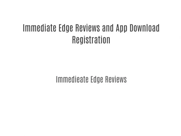 Immediate Edge Review and Scam Investigation