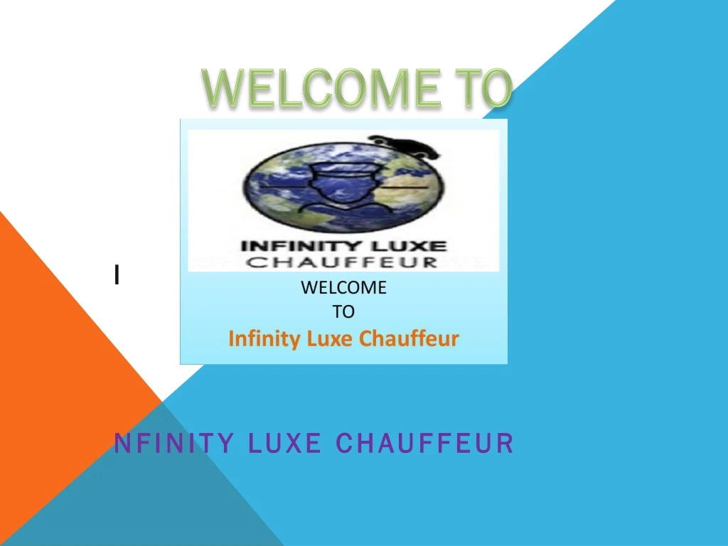 i nfinity luxe chauffeur