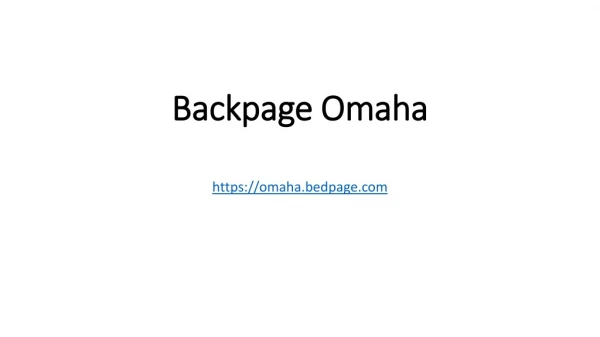 Backpage Omaha