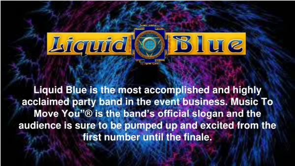 Best Wedding Band in Los Angeles - Liquid Blue