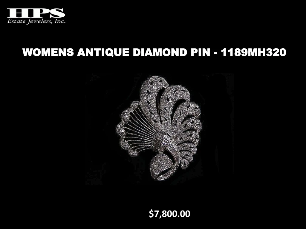 womens antique diamond womens antique diamond pin