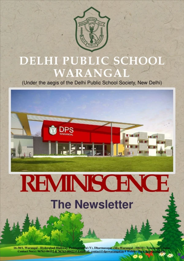 Best CBSE residential School in Warangal | Delhi Public School Warangal