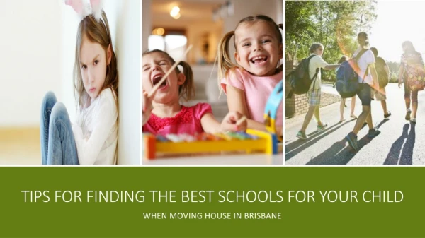 tips for finding the best schools for your child