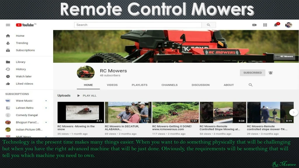 remote control mowers