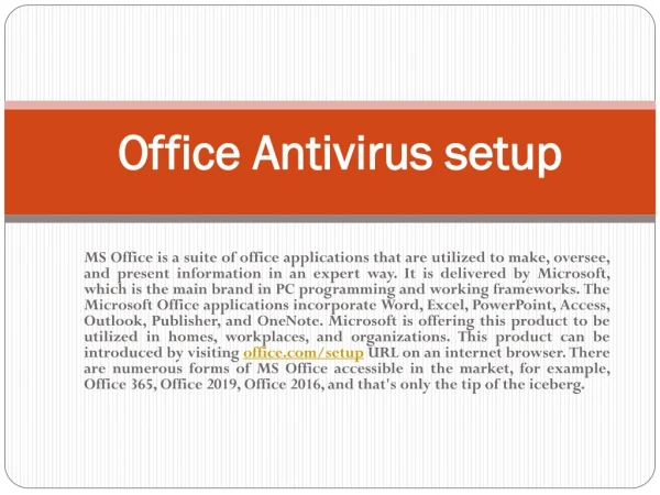office antivirus setup