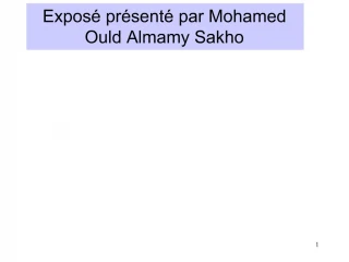 Expos pr sent par Mohamed Ould Almamy Sakho - slide 1