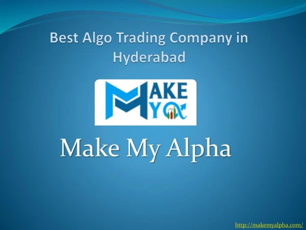 Best Algo Trading Company in Hyderabad