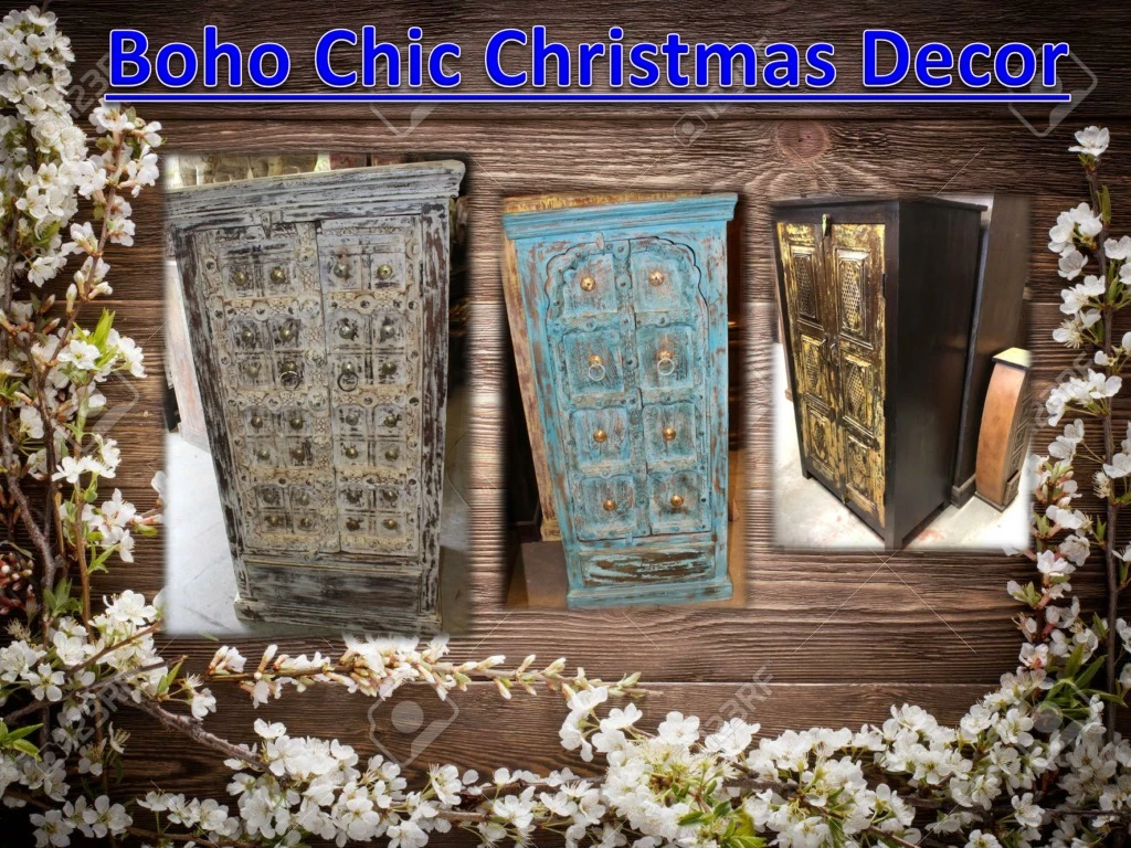 boho chic christmas decor