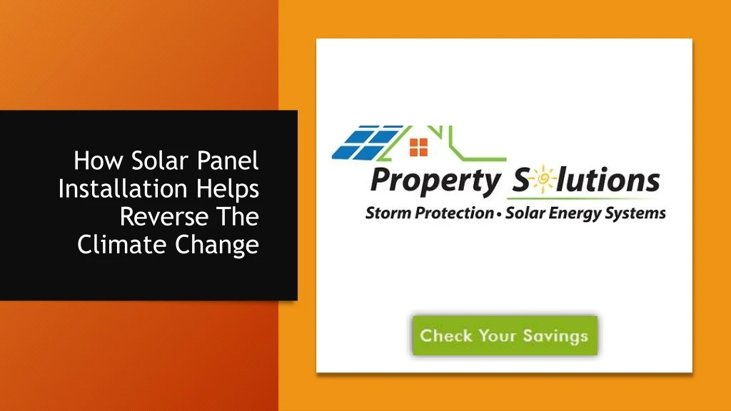 how solar panel installation helps reverse