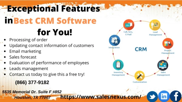 Exceptional Features in Best CRM Software for You!
