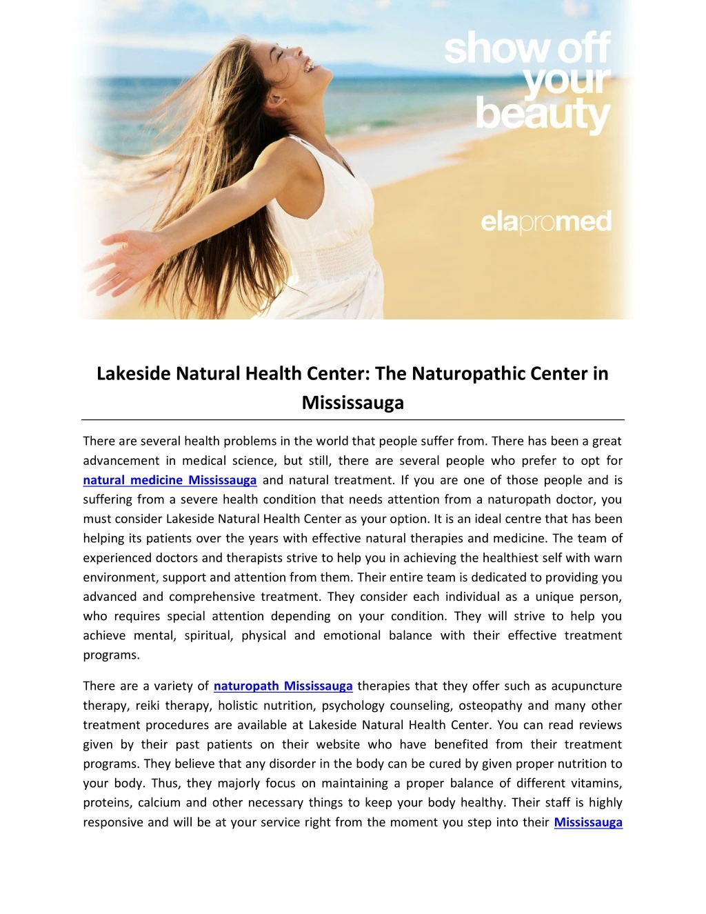 lakeside natural health center the naturopathic