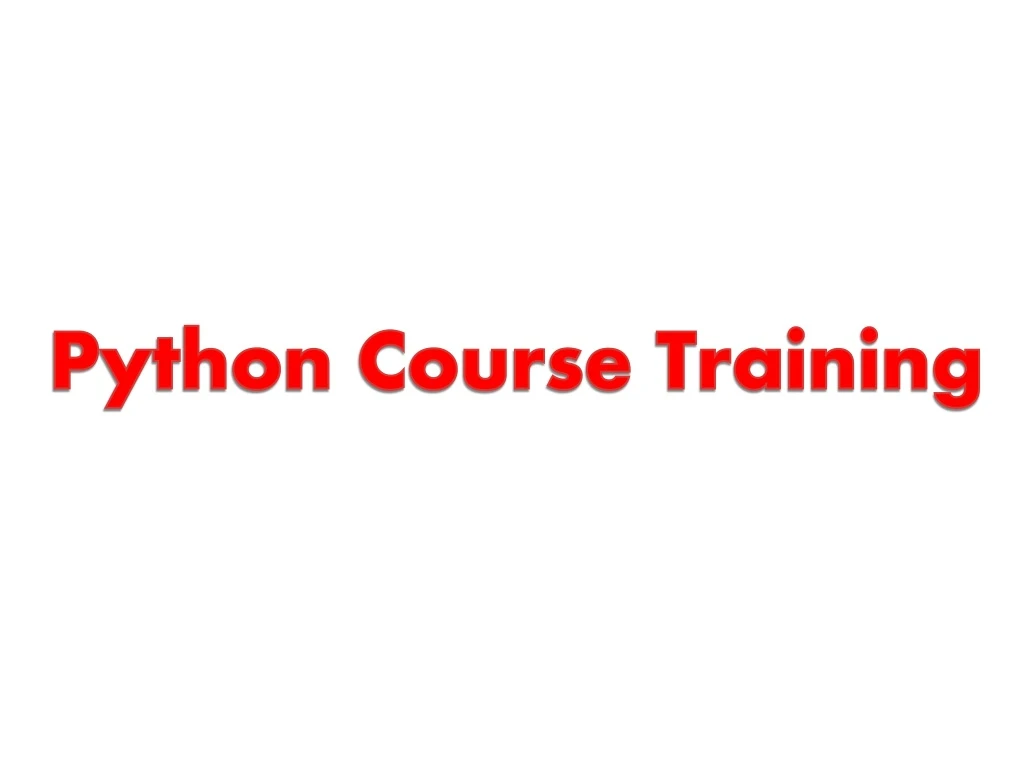 python course training