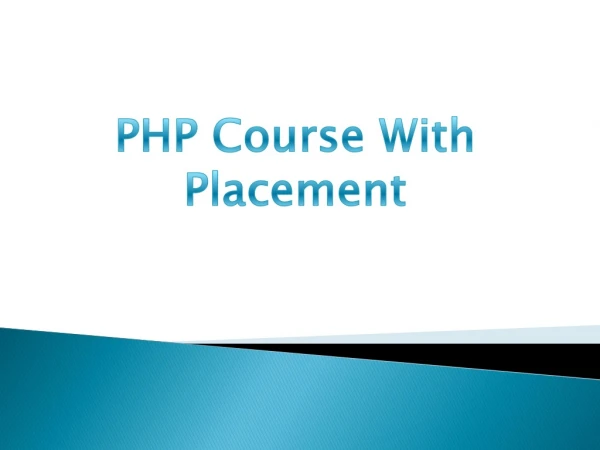 PHP with MySQL Course in Hyderabad 100% Placement Opportunity