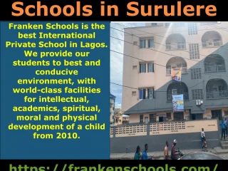Best Schools in Surulere-Franken Schools - slide 1