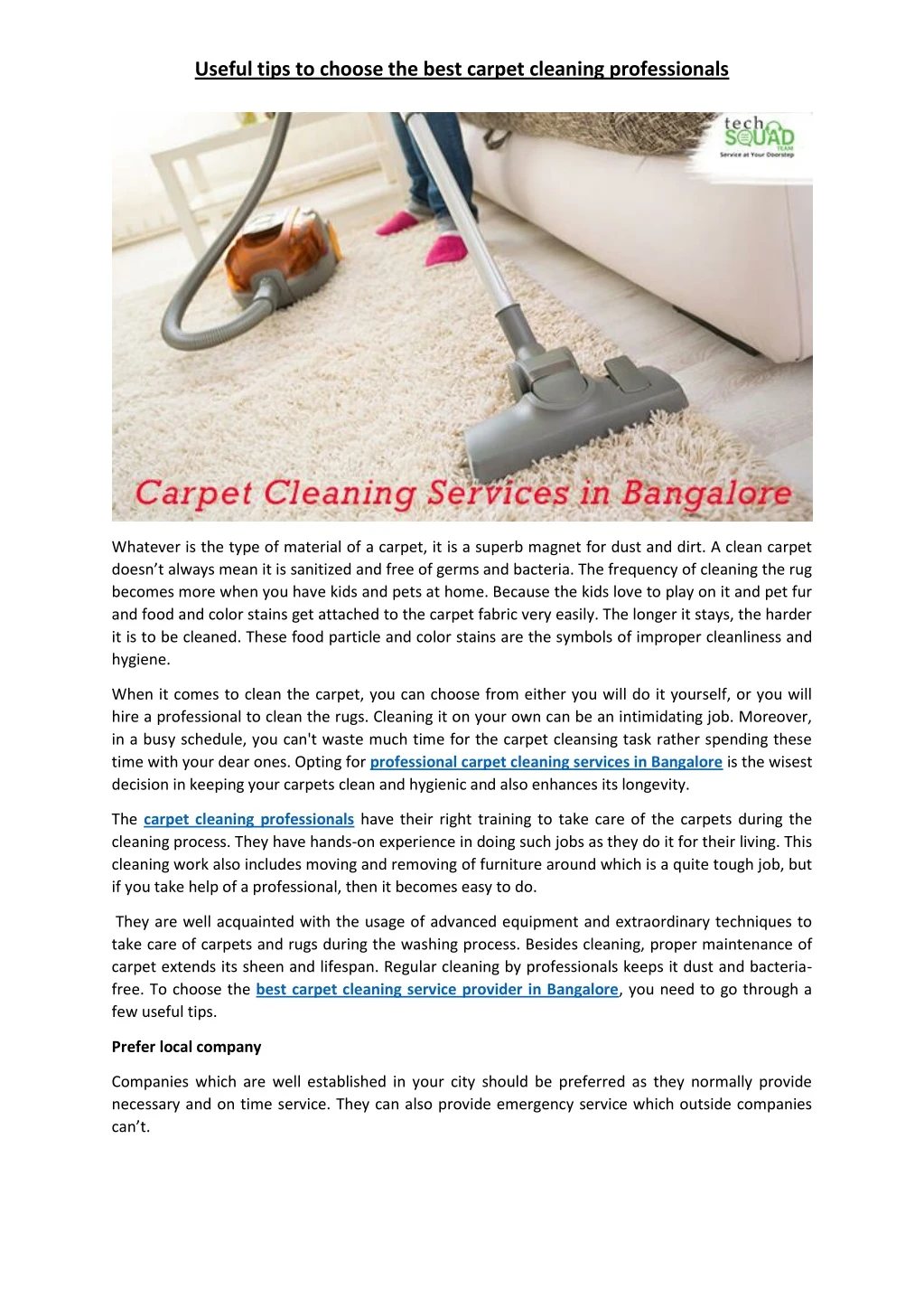 useful tips to choose the best carpet cleaning