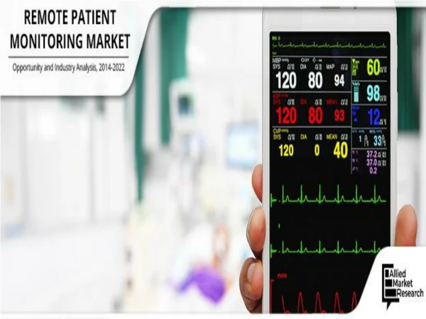 Remote Patient Monitoring Market is Anticipated to Reach $2,130 Million by 2022
