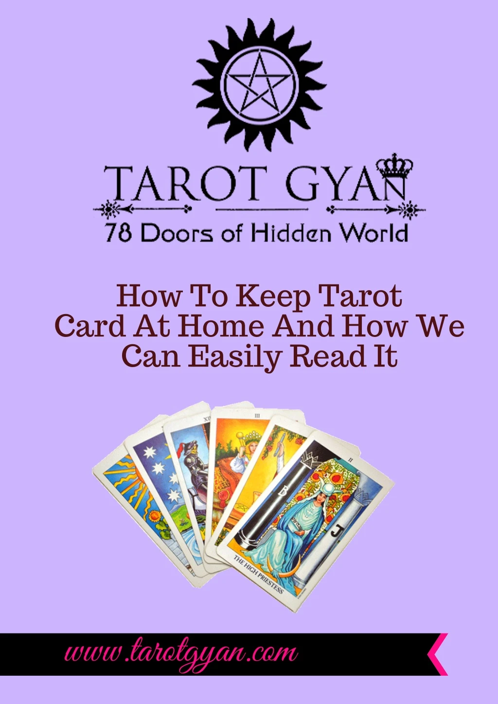 how to keep tarot card at home