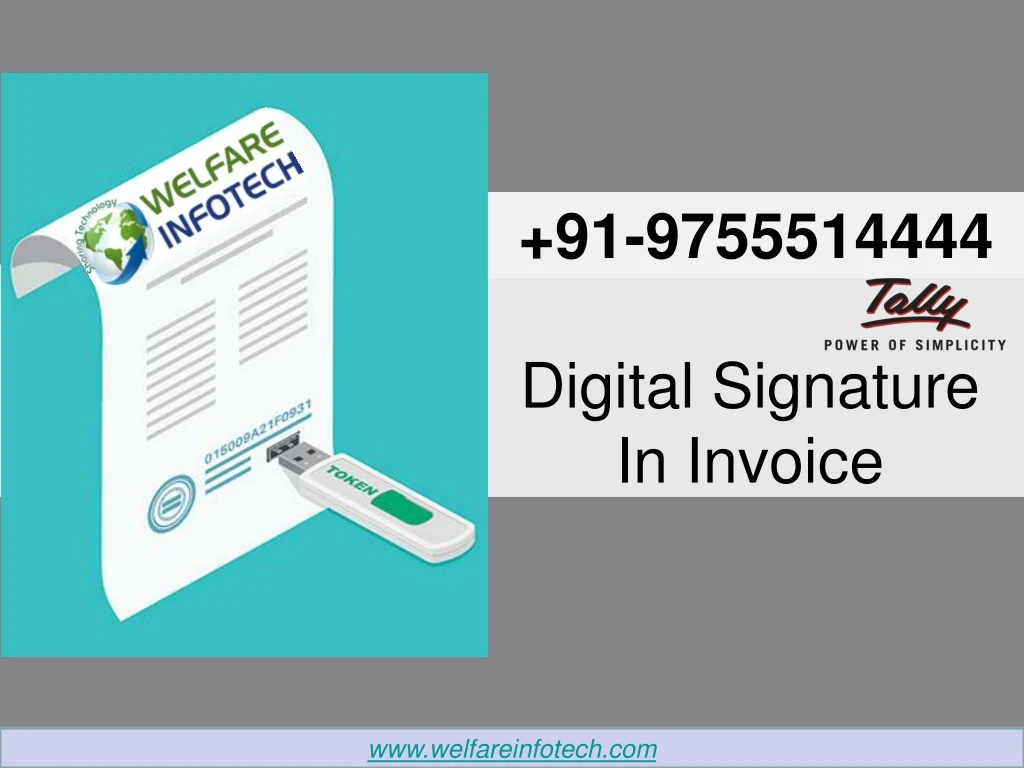 digital signature in invoice