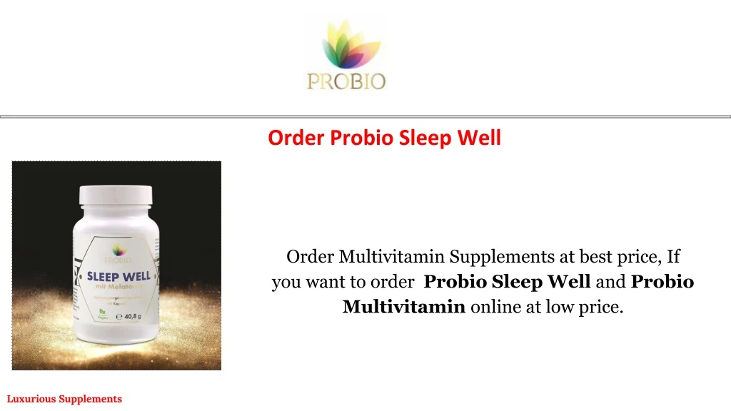 order probio sleep well