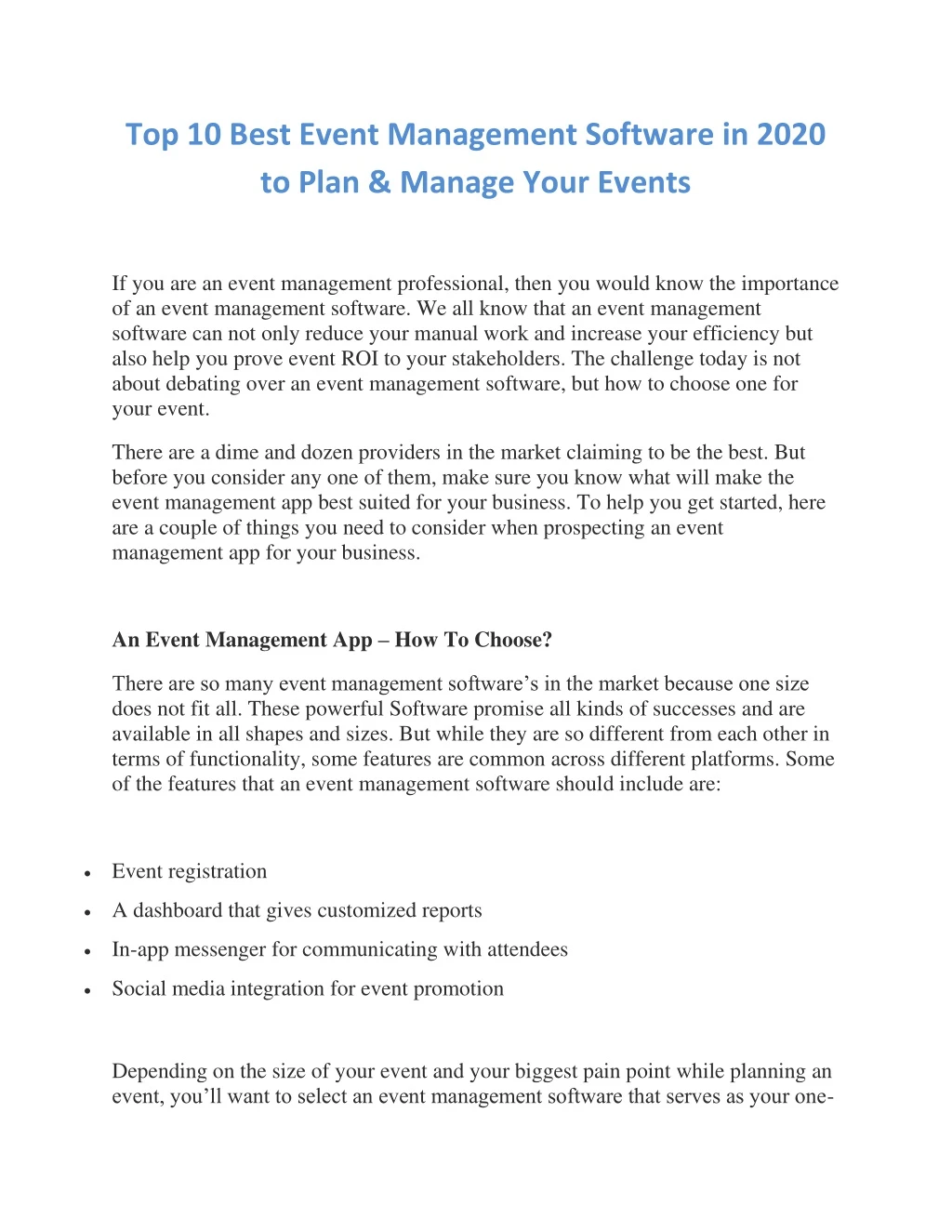 top 10 best event management software in 2020