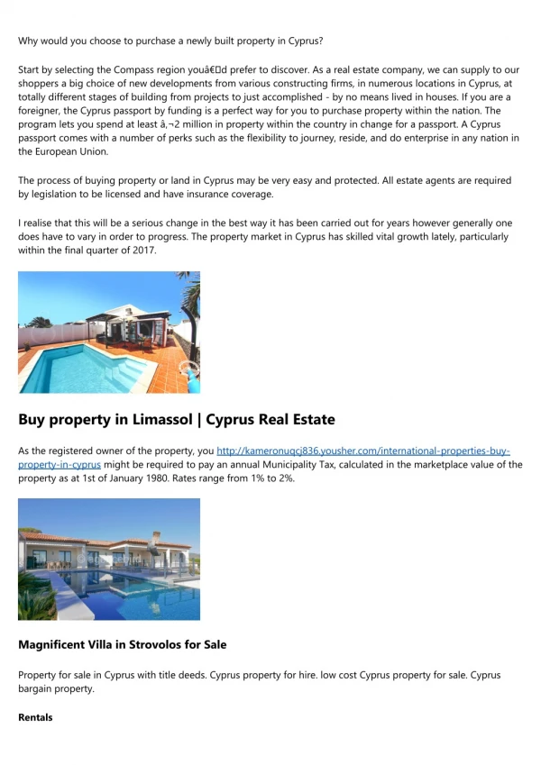 property sale limassol cyprus - Luxury Villas