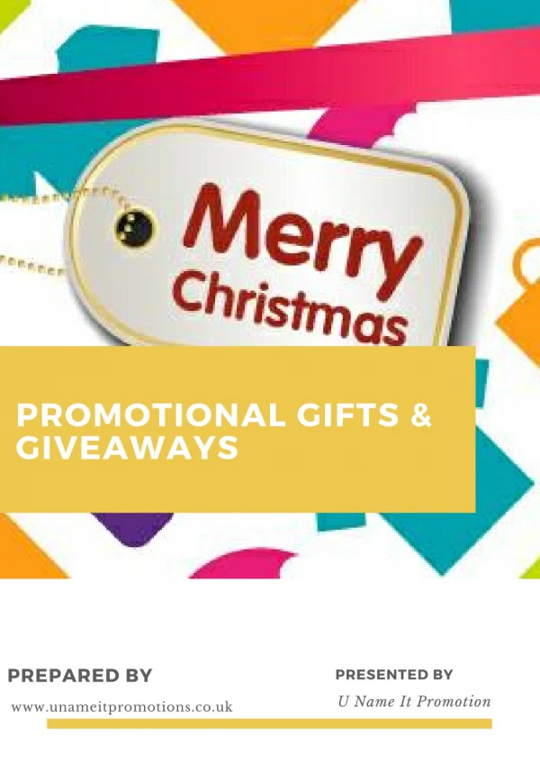 Promotional Gifts & Giveaways
