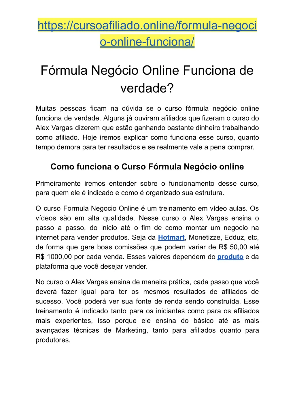 https cursoafiliado online formula negoci