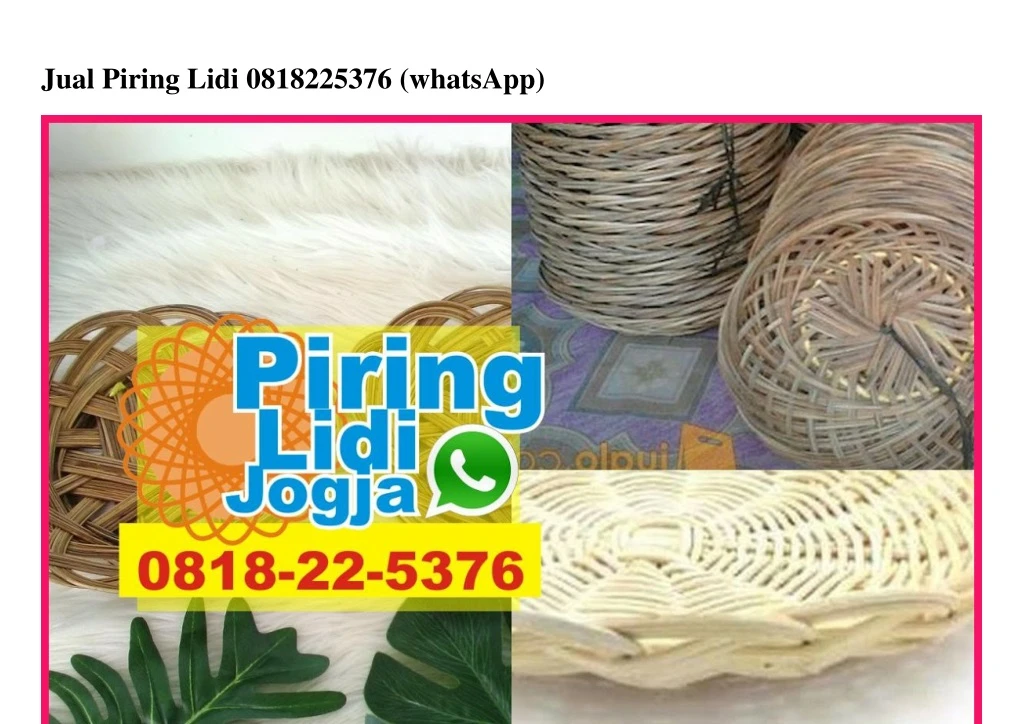 jual piring lidi 0818225376 whatsapp